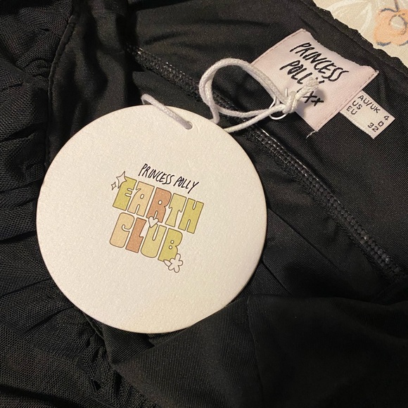 NWT Princess Polly Penney Black Mini Dress - Size 0 - Picture 12 of 12